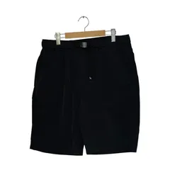 EDDIE BAUER エディーバウアー ナイロンハーフパンツ ギアパンツ ワンポイント刺繡 XLサイズ ブラック