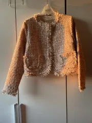 ザラ ツイード ジャケット カーディガン ピンク ニット COS H&M マンゴ 8seconds アトリエナイン