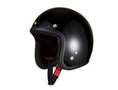 [Coupon Available] Bike Parts Center Jet Black Motorcycle Helmet 7504 Free (Head Circumference 57cm-60cm)