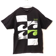 古着　BILLABONG BONG FIT Mサイズ　ビラボン　メンズロゴTシャツ　ブラック系　黒色