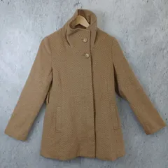 Janiss ジャニス スタンドカラーコート レディースM 長袖 ベージュ ◇〇