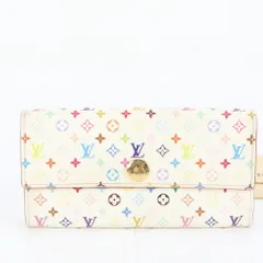 美品 ルイヴィトン モノグラム マルチカラー ポルトフォイユ サラ M93743 レザー 長財布 ロング ウォレット レディース REE DI24-5【中古】