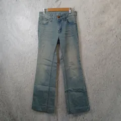 moussy マウジー レディースS ブーツカットデニム フレアデニム ライトブルー □〇