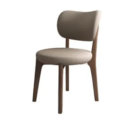 新品 ダイニングチェア(PYUWENAI) 背もたれ クッション座面 イス レザー調 角丸 天然木脚 木製イス 食卓椅子 介護椅子 飲食店/食堂/休憩室/待合室/教室/福祉施設場面対応 北欧 シンプル モダン お尻/背中に優しい 疲れにくい 掴みやすい【1脚】