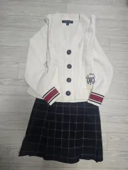 (新品) Tommy Hilfiger カーディガン s + UNIQLO キュロット (55)