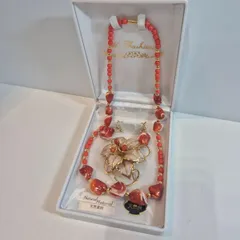 天然貝　ヴィンテージ　イヤリング　ネックレス　ブローチ