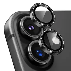 【新品】 Podick レンズカバー iPhone17用 カメラフィルム キラキラ 9H強化ガラス アルミ合金 耐衝撃 いphone17 カメラ保護 高透過率 キズ防止 露出オーバー防止 全面保護 気泡ゼロ 指紋防止 貼り付け簡単 アイフォン17 対応 独 1