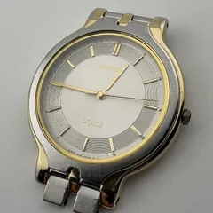 SEIKO 8J41-6090 セイコー ドルチェ DOLCE メンズ　　腕時計 稼働品 ベルト欠損　リューズ劣化あり【P322】
