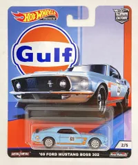 MATTEL HOTWHEELS GULF '69 FORD MUSTANG BOSS 302 2/5