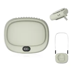 新品 首掛け扇風機 ネックファン 腰掛け扇風機 ベルトファン 【1台4役】 携帯扇風機 首掛け/手持ち/腰掛け/卓上 LED残量表示 超軽量 超強風5段階調節 ハンディ 小型 Type-C5V/1A急速充電 ポータブル コンパクト高温対策/スポーツ観戦/花見/