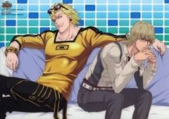 [중고] 밑받침 [단품] 라이언 골드 스미스 & 버나비 브룩스 Jr. B5 클리어 밑받침 [극장판 TIGER & BUNNY -The Rising-] 애니메이션 2014년 3월호 부록
