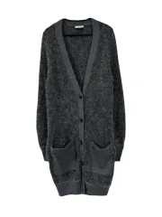 S JOCOMOMOLA ウール モヘア カーディガン ロング丈