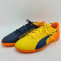 PUMA プーマ EVO SPEED エヴォスピード サッカーシューズ オレンジ×ネイビー 28cm メンズ D-3-9
