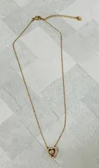 SWAROVSKI スワロフスキー ネックレス Sparkling Dance Heart ゴールド ハート 全長約45cm