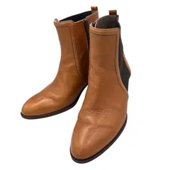 ◼︎タラントン バイ ダイアナ サイドゴア ショートブーツ ブラウン 24cm 本革