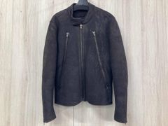 F K様専用 メゾンマルジェラ ハの字フード付レザーライダース 44 ヤギ