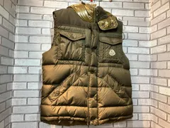 MONCLER モンクレール ダウンベスト MONCEAU フーデッドダウンベスト カーキ Sサイズ インポート