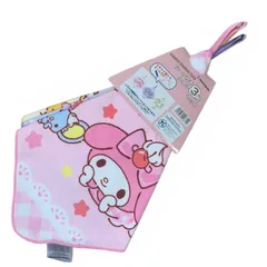 ループ付きタオル　マイメロディー　クロミ　ポチャッコ　サンリオ　サンリオキャラクターズ　3枚セット　入園　入学準備　タオル　ハンカチ　フープ付き　輪っか付き　吊り下げ