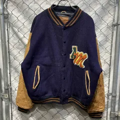 古着 GOLDEN BEAR スタジャン サイズXL 紫 ゴールデンベア 