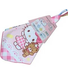 ループ付きタオル　ハローキティ　キティちゃん　シナモン　ポムポムプリン　　サンリオ　サンリオキャラクターズ　3枚セット　入園　入学準備　タオル　ハンカチ　フープ付き　輪っか付き　吊り下げ