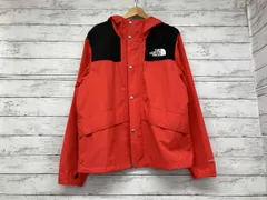 THE NORTH FACE／マウンテンパーカー／NFOA5J4E／WINDWALL／レッド✕ブラック／Mサイズ