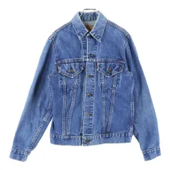 Levi's (リーバイス) 60-70s VINTAGE 70505 4th ヴィンテージ ボタン裏刻印52 ビッグE 不均等V デニム トラッカージャケット インディゴ