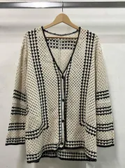 JOURNAL STANDARD relume ジャーナルスタンダード レリューム クロシェラインVネックカーディガン 長袖カーディガン サイズF ベージュ