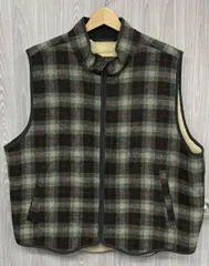 L.L.BEAN／エルエルビーン／00s／ウール／ベスト／XL／チェック柄