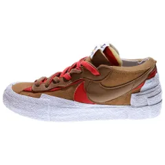 NIKE (ナイキ) ×SACAI BLAZER LOW BRITISH TAN サカイ ブレーザー ローカットスニーカー ホワイト/ブラウン US8.5/26.5cm DD1877-200