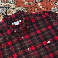 エンポリオアルマーニ コーデュロイ チェック シャツ (XL)