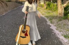 OLIVE des OLIVE オリーブ デ オリーブ フリル ティアード ロング レース スカート ライトブルー