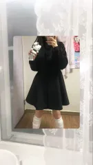 ヴィンテージ ブラック リボン コート 姫ギャル ロギャル ラテ 姉ギャル 公겜 여주 ONE PIECE