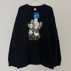 【タグ付未使用】UNIQLO×KAWS スウェットシャツ（黒 XL）長袖