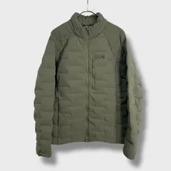 ☆MOUNTAIN HARDWEAR☆マウンテンハードウェア☆ストレッチダウンジャケット☆ダックダウン☆フェザー☆カーキ☆レディースL☆A26M