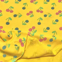 サクランボ裏毛ニット生地