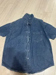 デニム半袖シャツ