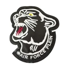 ワッペン 刺繍 アイロン接着 縦11cm×横10cm 黒豹 アイロンワッペン 手芸 入園 入学 わっぺん アップリケ あっぷりけ wappen