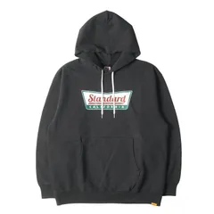 【新品】STANDARD CALIFORNIA スタンダードカリフォルニア パーカー サイズ:L / 23AW パロディ ロゴ スウェット パーカー  (SD US Cotton Logo Hood Sweat) / 裏毛 / チャコールブラック