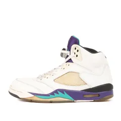 NIKE ナイキ サイズ:28.5cm / AIR JORDAN 5 RETRO GRAPE (2013年製 / 136027-108) / エアジョーダン5 レトロ グレープ / ホワイト ニューエメラルド グレープ / US10.5 スニーカー【中古】