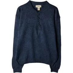 古着 70~80年代 エルエルビーン L.L.Bean ヘンリーネック ウールニットセーター スコットランド製 メンズM相当 ヴィンテージ/eaa607575