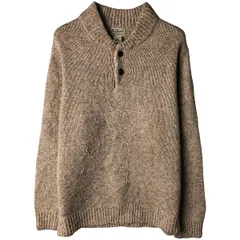 古着 90~00年代 エルエルビーン L.L.Bean ヘンリーネック ラムウールニットセーター メンズL相当 ヴィンテージ/eaa607577