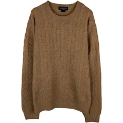 古着 ブルックスブラザーズ Brooks Brothers SAXON ケーブル編み ウールニットセーター メンズXL相当/eaa607582