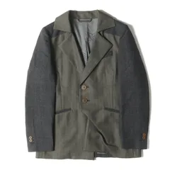 【美品】vivienne westwood MAN ヴィヴィアンウエストウッド ジャケット 48 / 21AW グレンチェック ピンストライプ ミックス 変形 ウール 2B テーラード ジャケット (Distortion Mix Jacket)【中古】のサムネイル