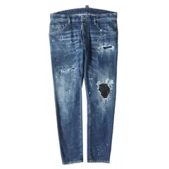 DSQUARED2 ディースクエアード パンツ サイズ:48 / 23AW クラッシュリペア加工 ストレッチ デニムパンツ (SKATER JEAN) / インディゴ / イタリア製 / ボトムス ジーンズ ジーパン【メンズ】【中古】
