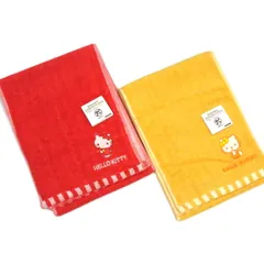 【2枚セット】サンリオタオルマフラー 20x110cm 綿100％