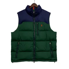 【中古品】POLO RALPH LAUREN ポロ・ラルフローレン 710758736004 BICOLOR DOWN VEST バイカラー ダウン ベスト アウター 【147-260117-cs-04-izu】