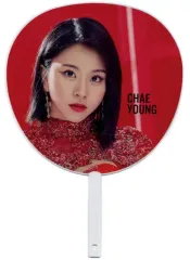 【中古】うちわ(女性) チェヨン うちわ(RED) 「TWICE WORLD TOUR 2019 ”TWICELIGHTS” IN JAPAN」 FC会員限定