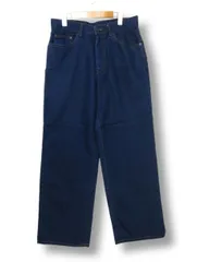 ◇☆【極美品】ボブソン BOBSON デニム風 ジーンズ風 ストレッチワイドパンツ ストレート インディゴ W32 春夏秋用■管理番号L29740SSS26-260116-10（510）