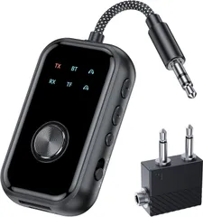 Bluetooth 5.4 トランスミッター ＆ レシーバー 2台同時接続 2-in-1 ワイヤレストランスミッター レシーバー bluetoothアダプタ 1414_649