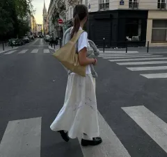 ザラ 刺繍 リネンスカート